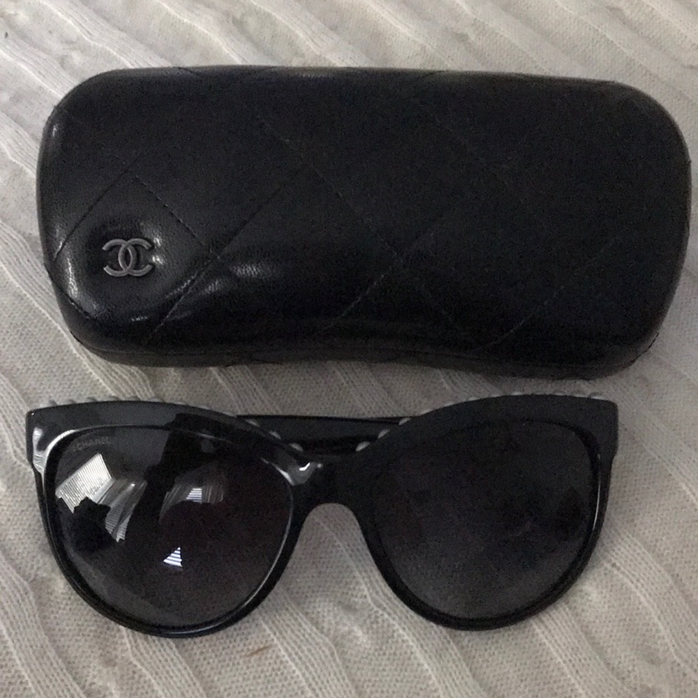 Chanel black sunglasses